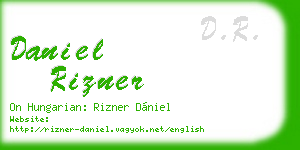 daniel rizner business card